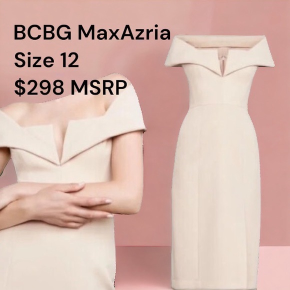 🎉Host Pick! 🎉 NWT $298 BGBGMaxAzria Marquise Dress Size 12 - Picture 1 of 11